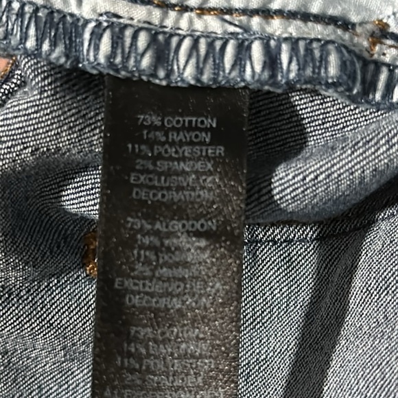 WHBM Embroidered the Straight Cropped Jeans Size 6 - Picture 6 of 6